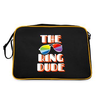 L’anneau Dude porteur d’anneau mariage mariage - Sac Retro - noir/or - Dos