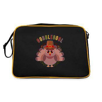 Gobblegool Thanksgiving Turkey - Retro Bag - black/gold - Back