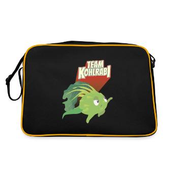 Équipe de chou-rave Légumes Vegan - Sac Retro - noir/or - Dos