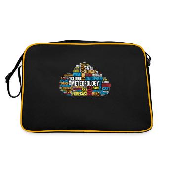 Météorologue Météo Ciel Tempête - Sac Retro - noir/or - Dos