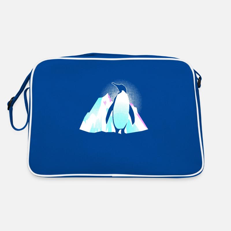 Pinguin Eisberg Retro Tasche