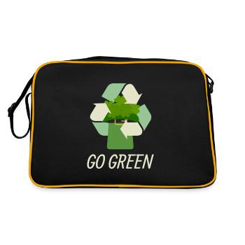 Go Green pour la Saint-Patrick - Sac Retro - noir/or - Dos