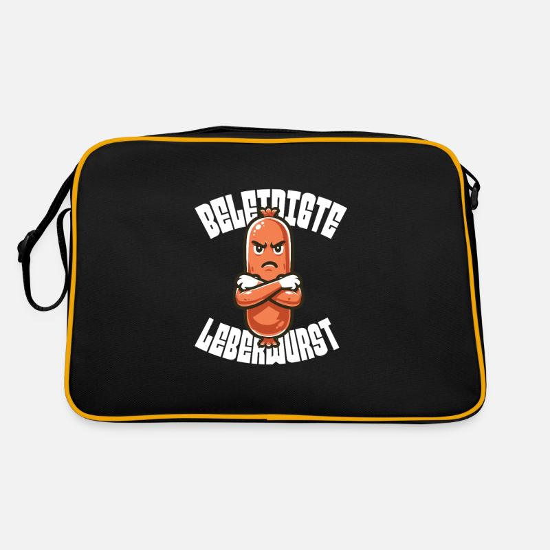 Offended liverwurst Humorous motif Retro Bag