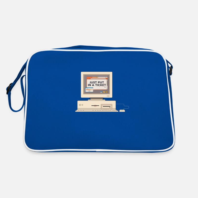 Just Put In A Ticket Computer Retro Tasche