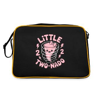 Petite tornade à deux nados - Sac Retro - noir/or - Dos