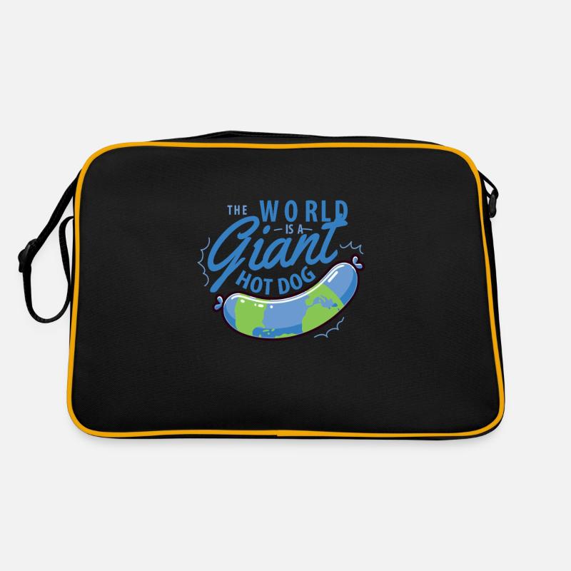 Le monde est un hot-dog géant Sac Retro
