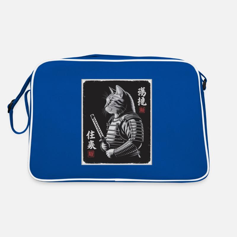 Katzen Samurai Im Japanischen Ukiyo-e Retro Tasche