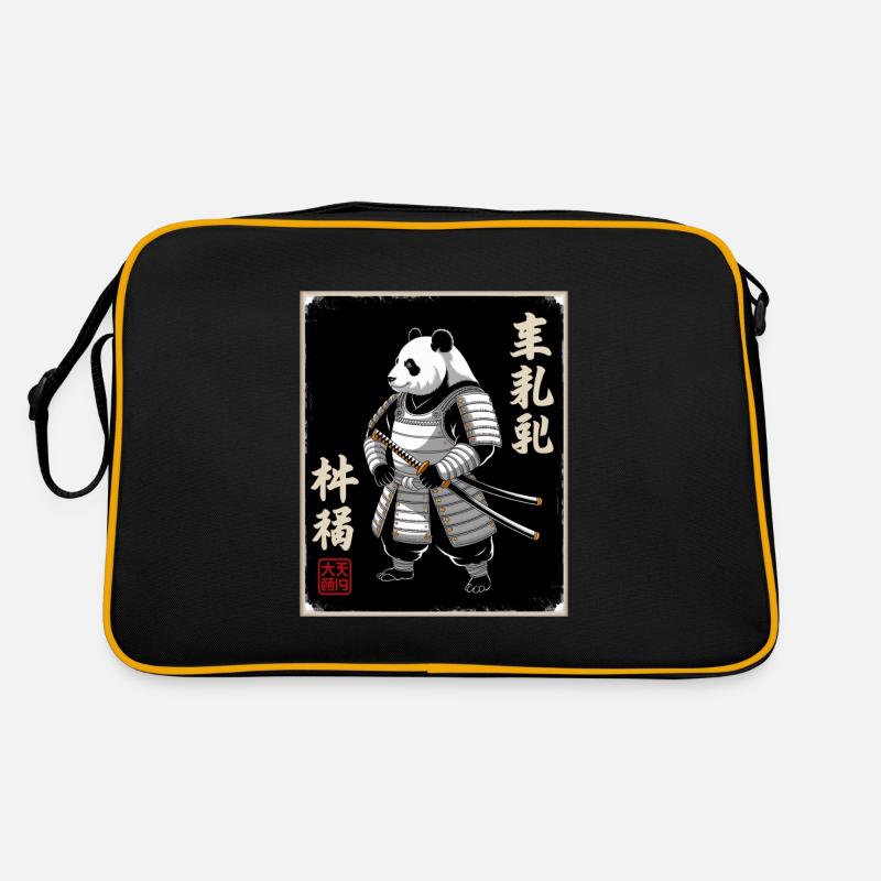 Samouraï panda en ukiyo-e japonais Sac Retro