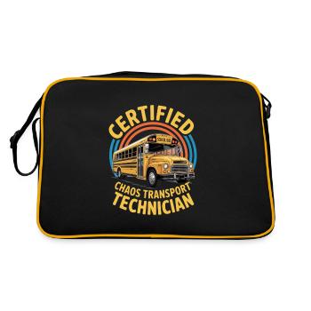 Technicien certifié en transport de chaos - Sac Retro - noir/or - Dos