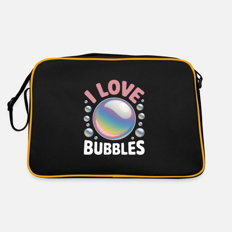 I Love Bubbles Soap Bubbles Kids Retro Bag