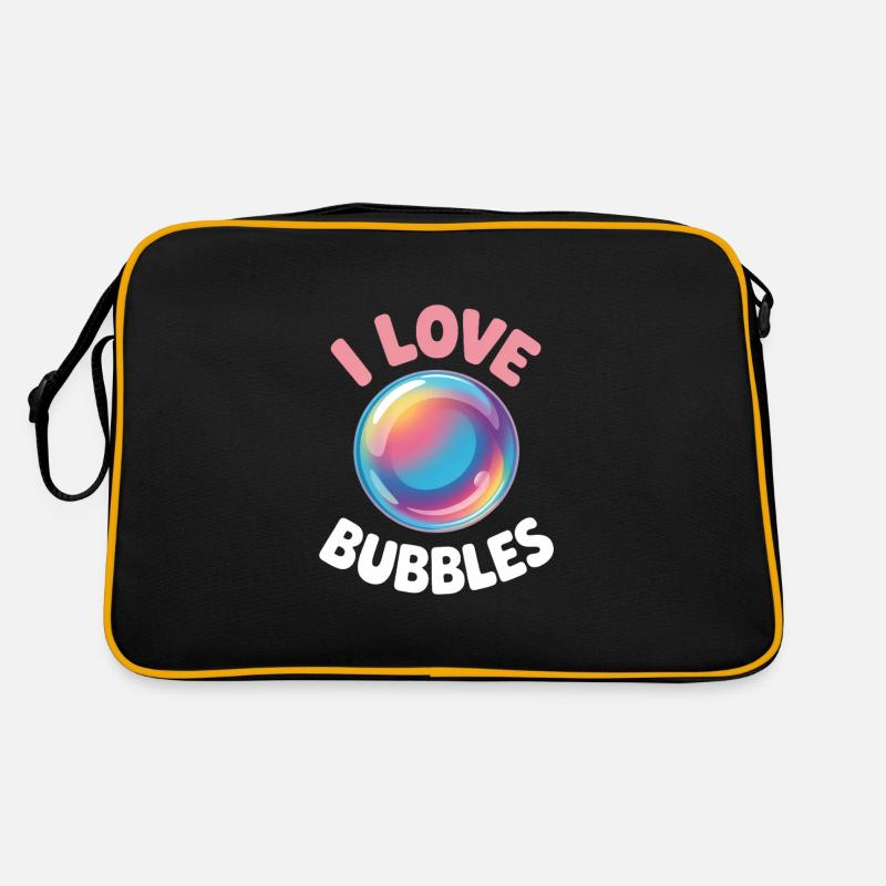 I Love Bubbles Soap Bubbles Kids Retro Bag