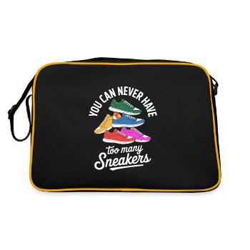 Vers de nombreuses baskets Sneaker Turnschuhe - Sac Retro - noir/or - Dos
