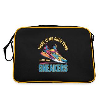 Vers de nombreuses baskets Sneaker Turnschuhe - Sac Retro - noir/or - Dos