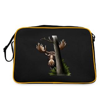 Hide-and-seek: Moose - Retro Bag - black/gold - Back