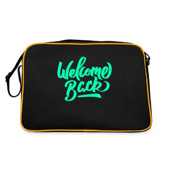 Bienvenue Bienvenue salutation ouverture disant - Sac Retro - noir/or - Dos