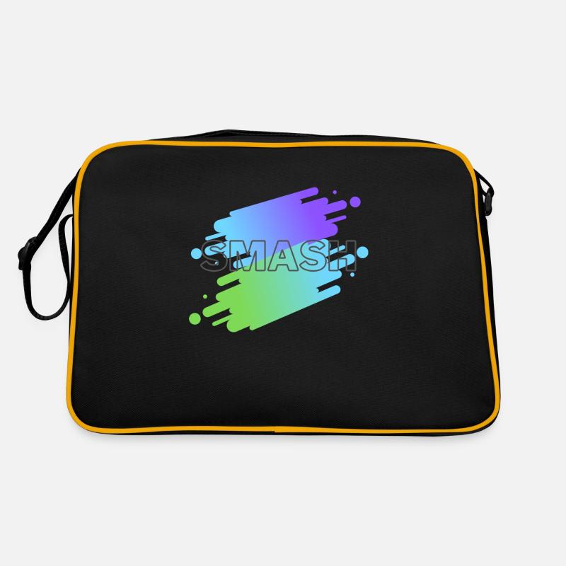 smash 1 - Retro Tasche - Schwarz/Gold