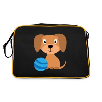Vêtements et accessoires enfant chien - Sac Retro - noir/or - Dos
