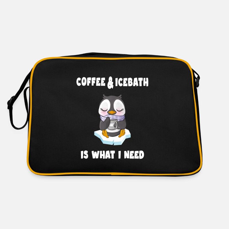 eisbader eisbademeister braucht eisbad und kaffee Retro Bag