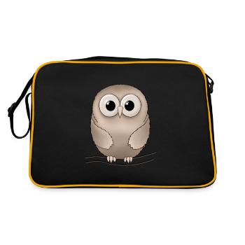 hibou - Sac Retro - noir/or - Dos