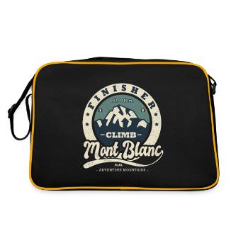 mountaineering finisher Mont Blanc Mountain sport - Retro Bag - black/gold - Back