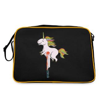 Unicorn Killer - Retro Bag - black/gold - Back