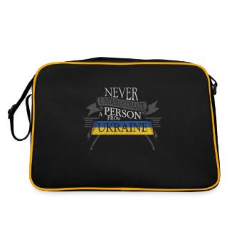 Ukraine - Retro Bag - black/gold - Back