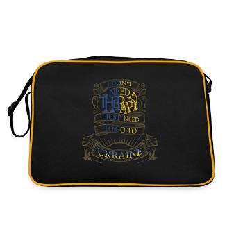 Ukraine - Retro Bag - black/gold - Back