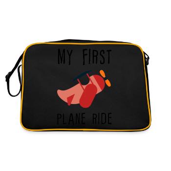 My First Plane Ride 4 - Retro Bag - black/gold - Back