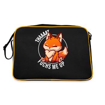 renard fuchs qui me fuchs up - Sac Retro - noir/or - Dos