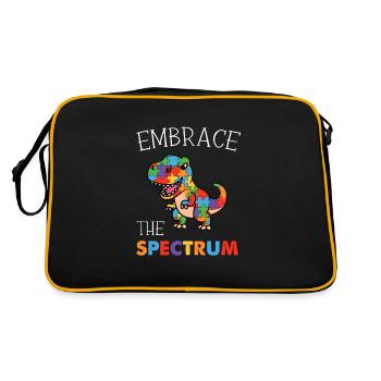 Embrace The Spectrum, Embrace Neurodiversity - Retro Bag - black/gold - Back