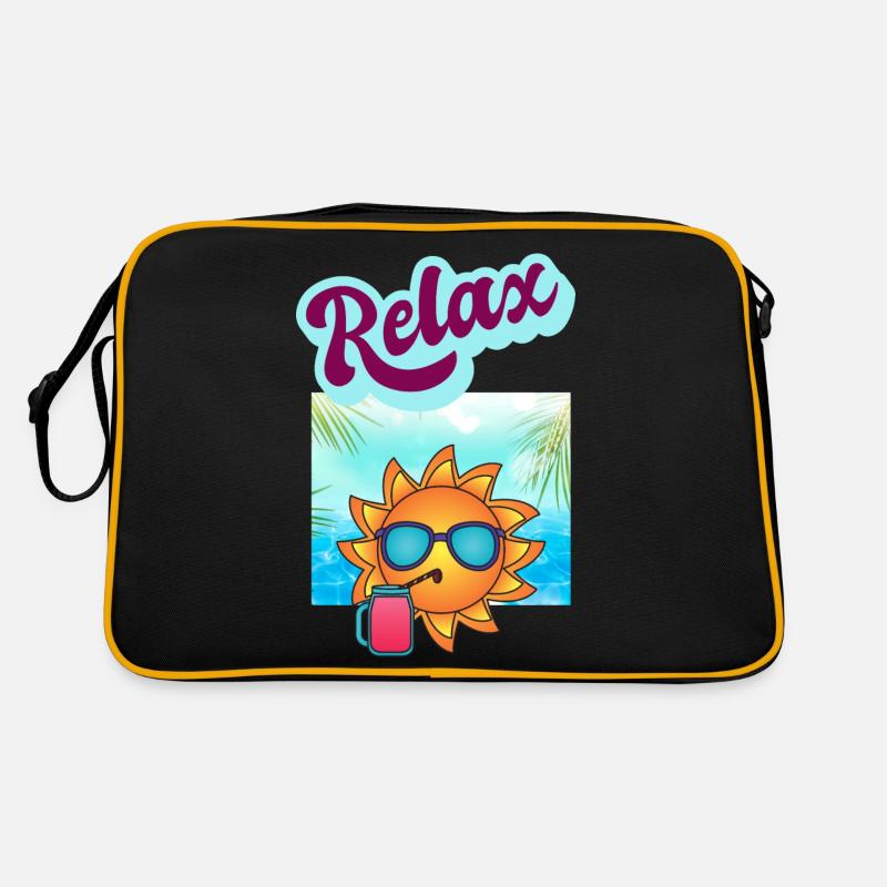 DETENTE RELAXATION - Sac Retro - noir/or