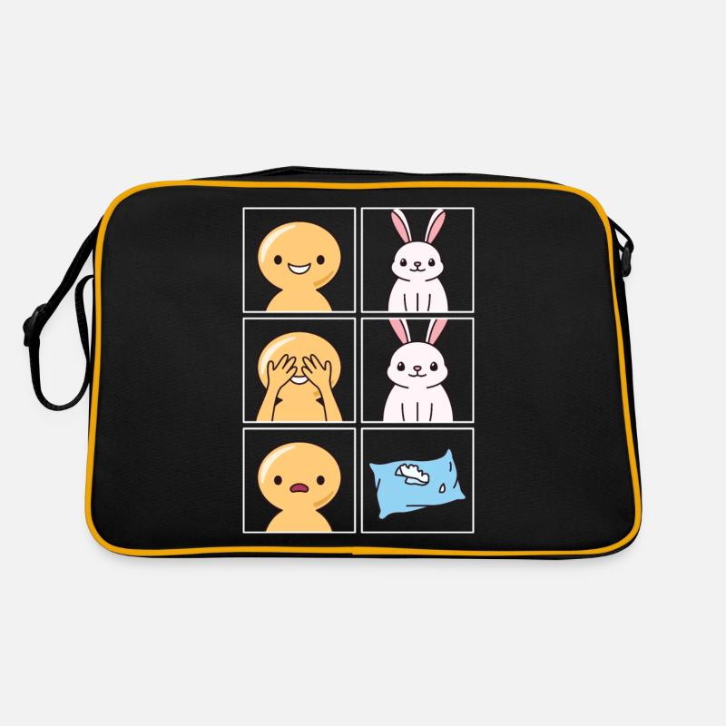 Oreiller de lapin cassé Design pour les fans de lapin Sac Retro