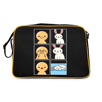 Conception de flop de lapin pour les gardiens de lapins - Sac Retro - noir/or - Dos