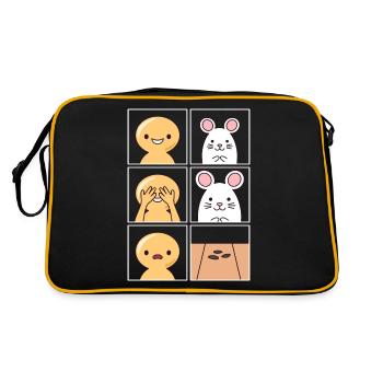 Conception de crottes de rat pour Rat Keeper - Sac Retro - noir/or - Dos
