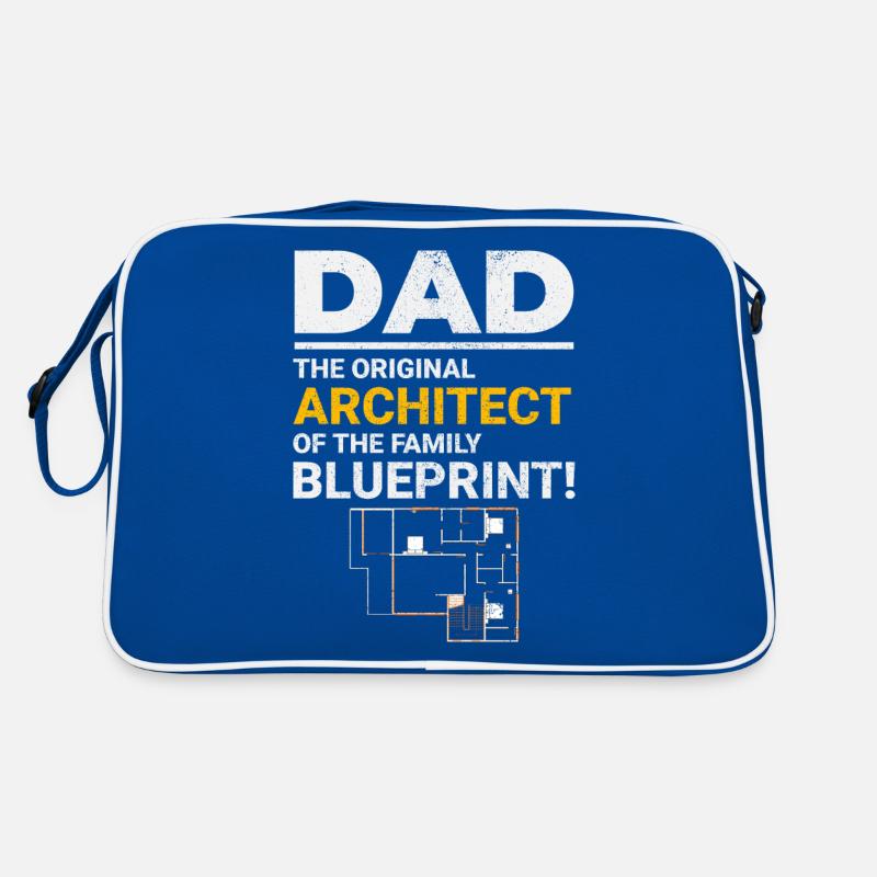 Architect Dad's Blueprint Laughter Father's Day Retro Bag