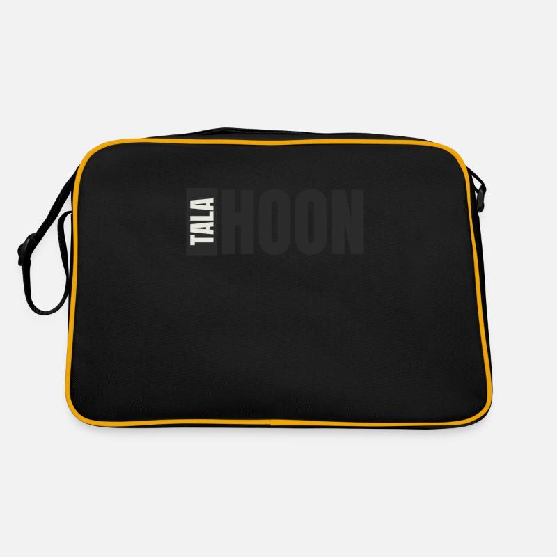 Talahoon Sign dark - Retro Tasche - Schwarz/Gold