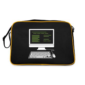 PC computer - Retro Bag - black/gold - Back