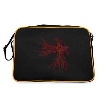Cpu computer nerd computer scientist programmer - Retro Bag - black/gold - Back