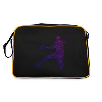 Handball Handball players Handball players Handball games - Retro Bag - black/gold - Back