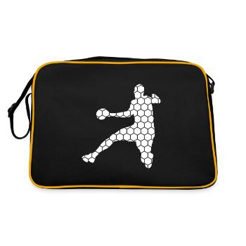 Handball Games Women Handball Handball Men - Retro Bag - black/gold - Back