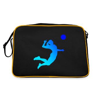 Volleyball masculin - Sac Retro - noir/or - Dos