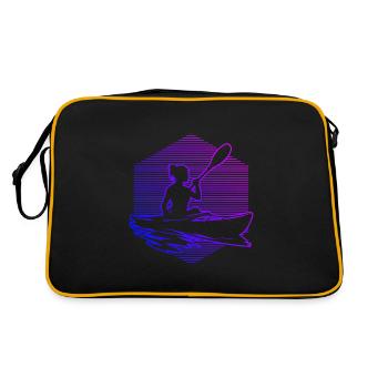 Kayak Kayak Canoë Kayak Hommes Femmes - Sac Retro - noir/or - Dos