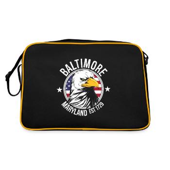 Baltimore - Retro Bag - black/gold - Back