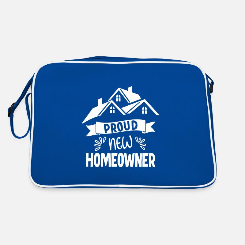 Stolzer Neuer Hausbesitzer Retro Tasche