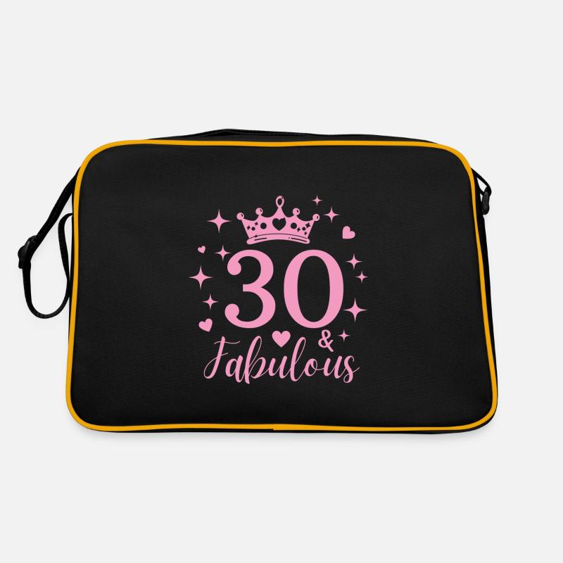 Fabulous 30. 30th birthday Retro Bag