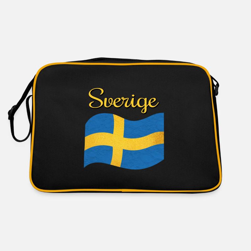 Le drapeau de la Suède Sverige Sac Retro