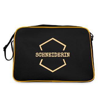 Couturière - Sac Retro - noir/or - Dos