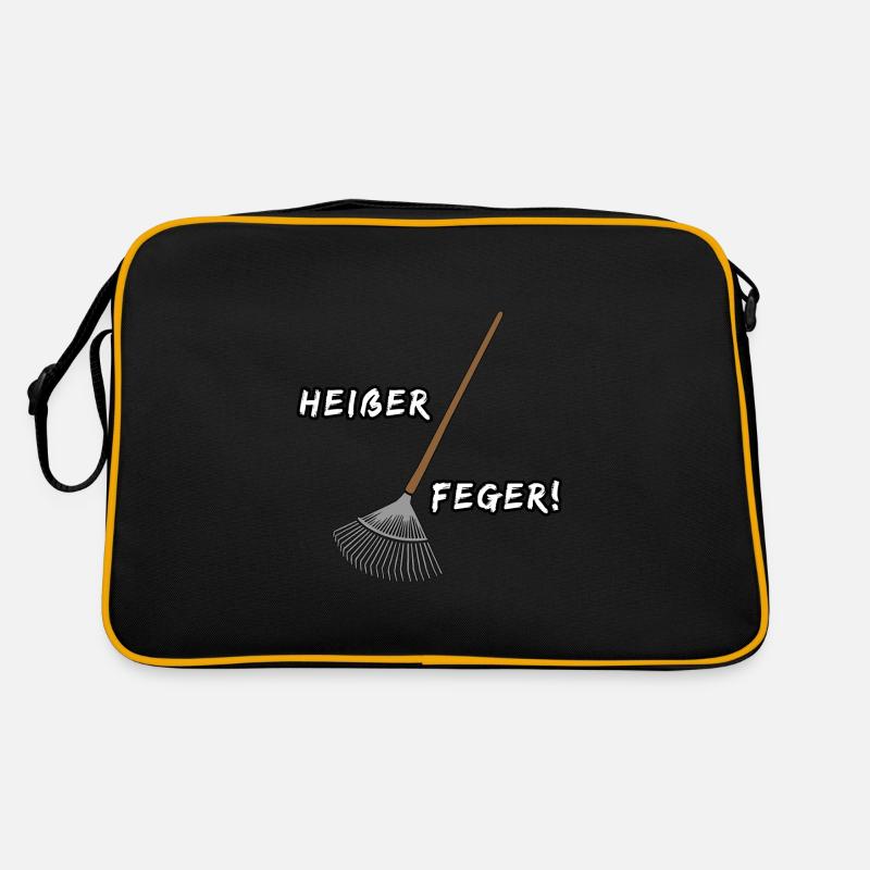 Feger Heiße Braut Bräutigam - Retro Tasche - Schwarz/Gold