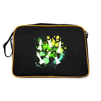 Chess pieces - Retro Bag - black/gold - Back