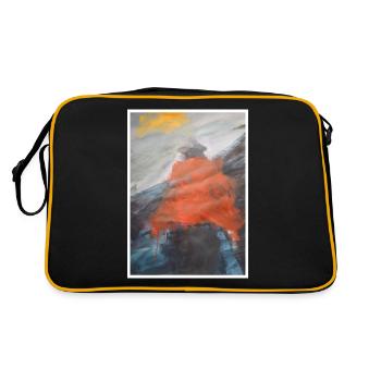 Original Art Print "The Storm" - Retro Bag - black/gold - Back
